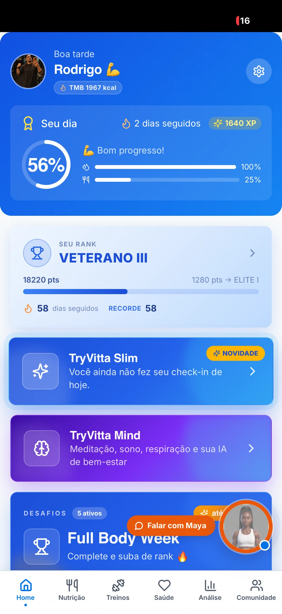 Home — Seu dia, suas metas