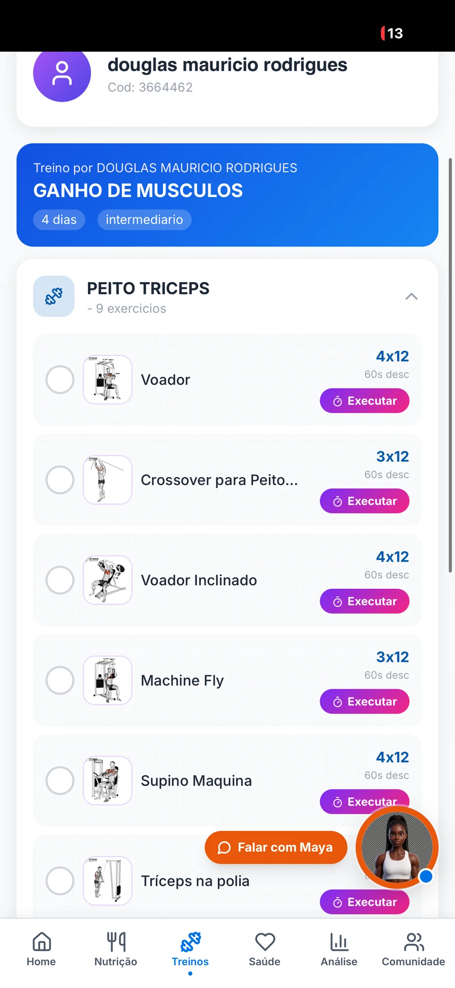 Personal — Treino montado pelo seu personal